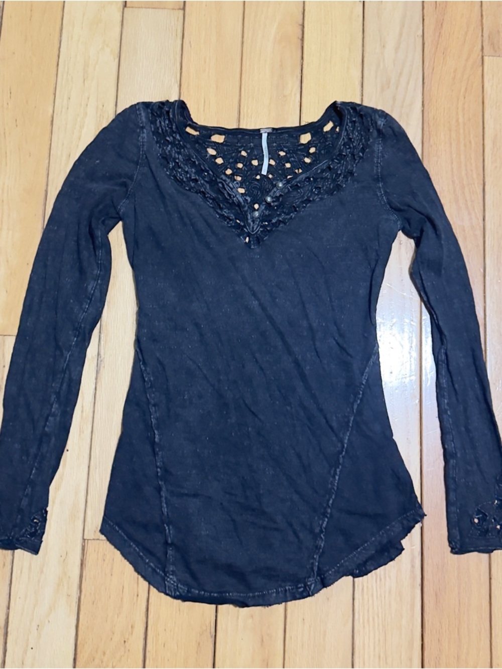 Free People Black Long-Sleeve